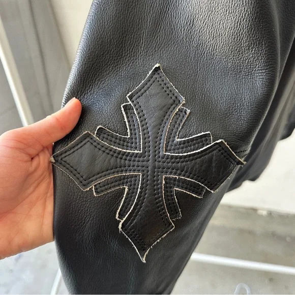 Affliction Limited Edition Buckle Leather Jacket - Picture 10 of 12